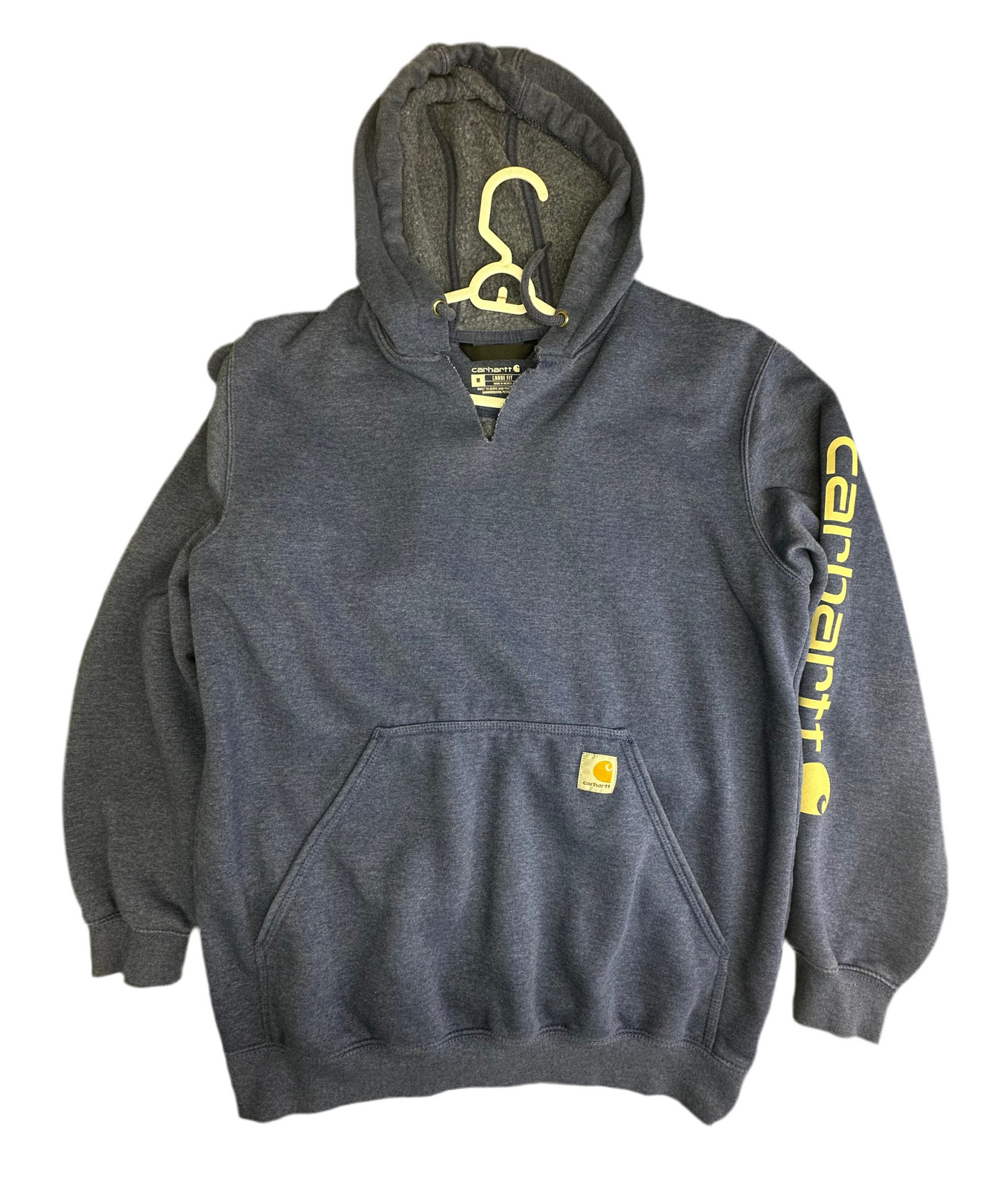 Blue carhartt distressed hoodie Men’s size M sku1