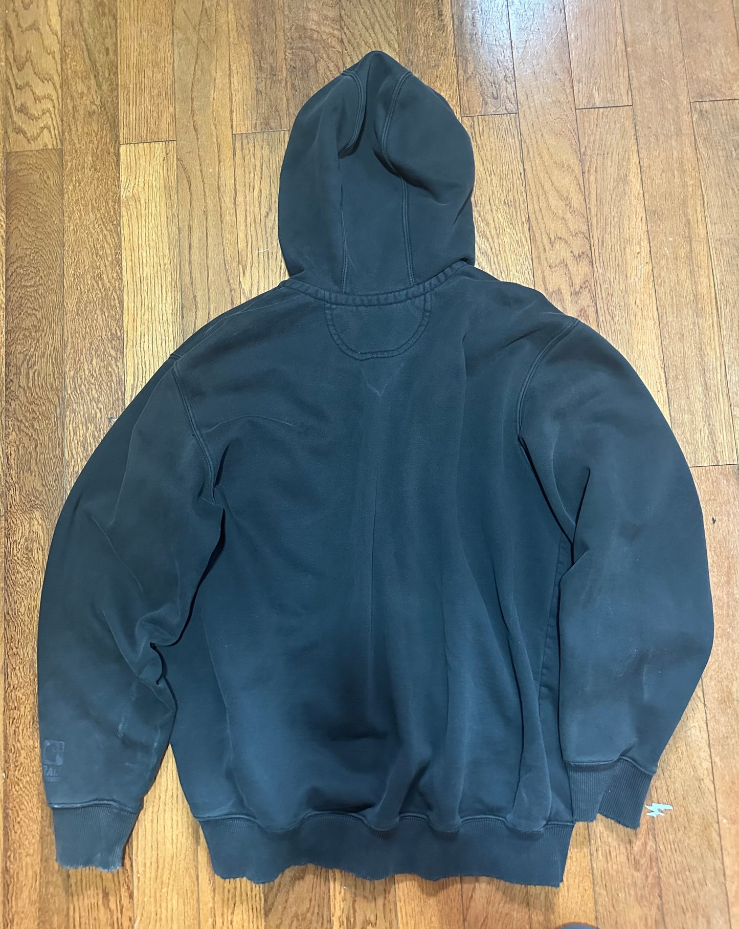 Carhartt hoodie size large distressed