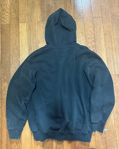 Carhartt hoodie size large distressed