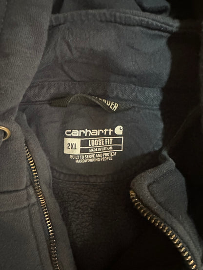 Carhartt hoodie size 2xL  distressed