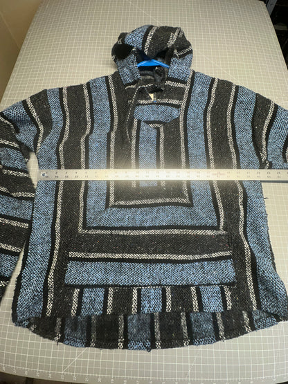 Mexican Poncho Baja Hoodie Surfer Skater Drug Rug Pullover Made in Mexico UNISEX