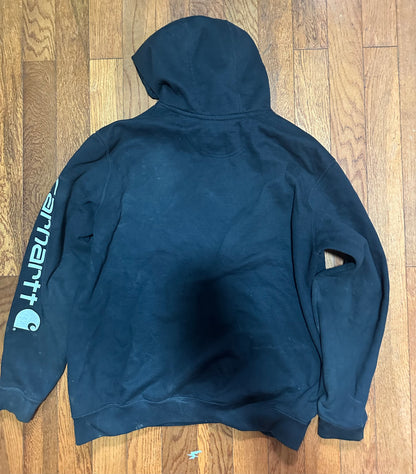 Carhartt hoodie size L  distressed