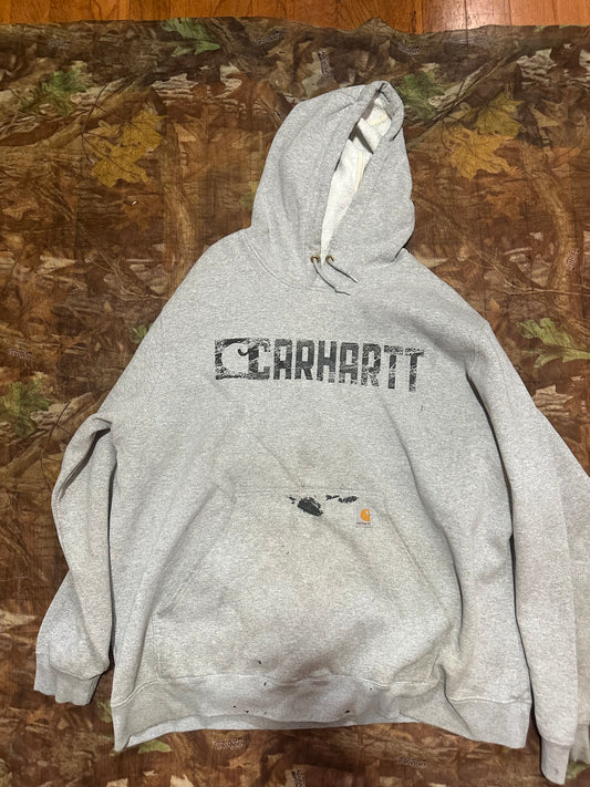 Carhartt hoodie size 2XL  distressed