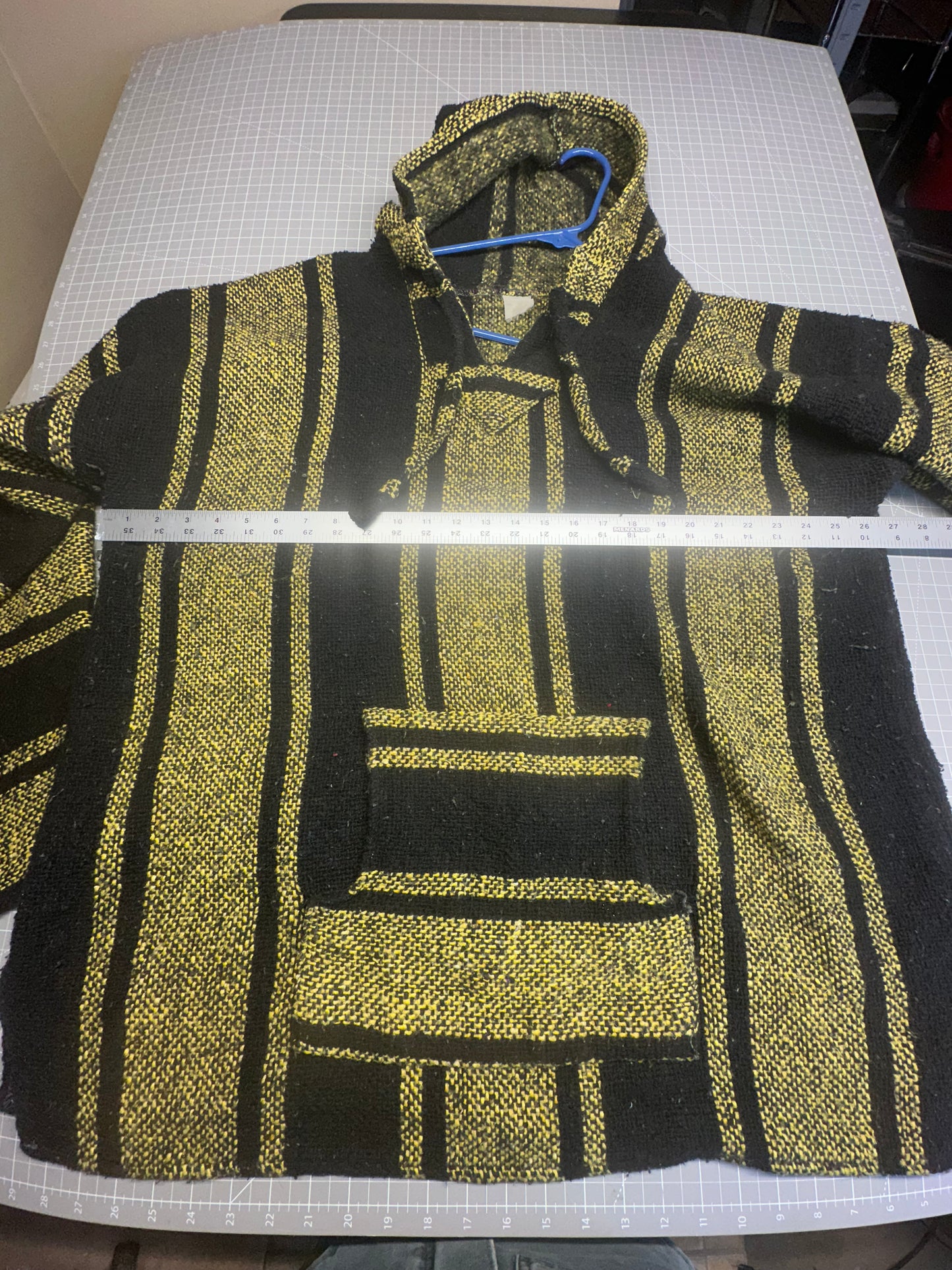 Mexican Poncho Baja Hoodie Surfer Skater Drug Rug Pullover Made in Mexico UNISEX