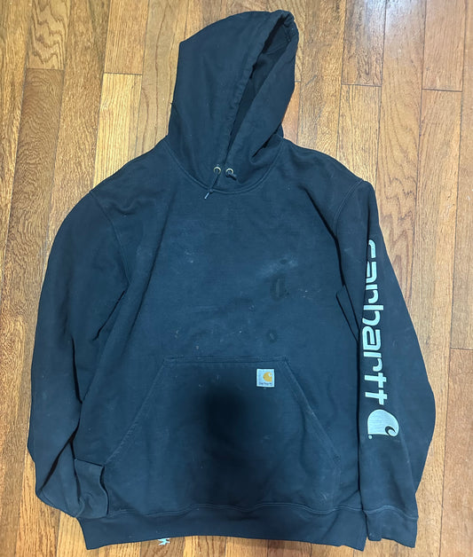 Carhartt hoodie size L  distressed